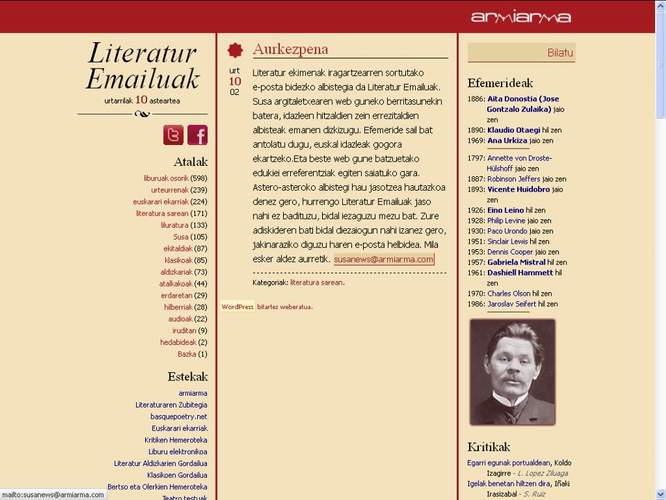 Literatur Emailuak